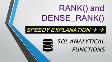 Rank, Dense Rank and Partition By - In under 3 min!!