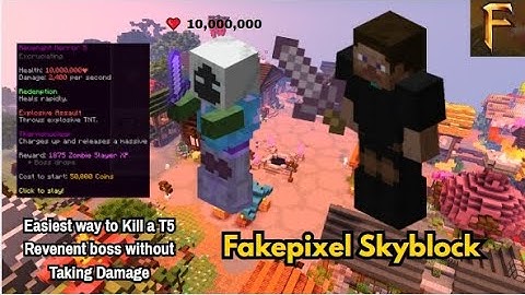 Killing zombie slayer t5 easily without taking any damage.how to kill zombie slayer t5#fakepixel#t5
