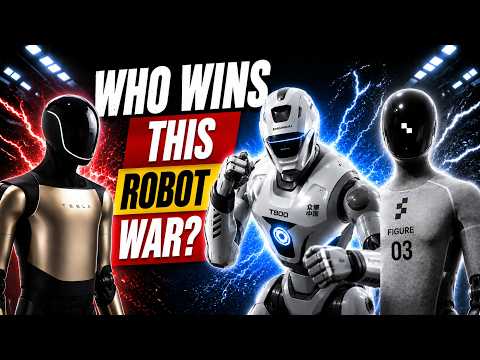 Who Will Win This Robot War? Tesla Optimus vs EngineAI T800 vs Figure 03