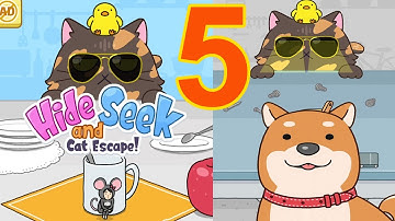 Hide and Seek Cat Escape - Gameplay Walkthrough Part 5 Levels 83-100 (iOS, Android)
