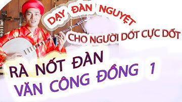DẠY ĐÀN NGUYỆT BỈ CÁCH VĂN CÔNG ĐỒNG RÀ NỐT 1 CHO NGƯỜI DỐT CỰC DỐT