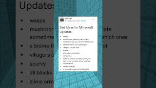 bad ideas for minecraft updates 😖