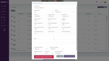 Dronedesk Onboarding - Create a Drone