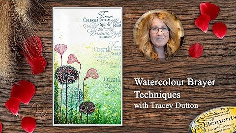 Watercolour Brayer Techniques with Tracey Dutton - A Lavinia Stamps Tutorial