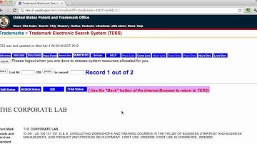 USPTO Trademark Search