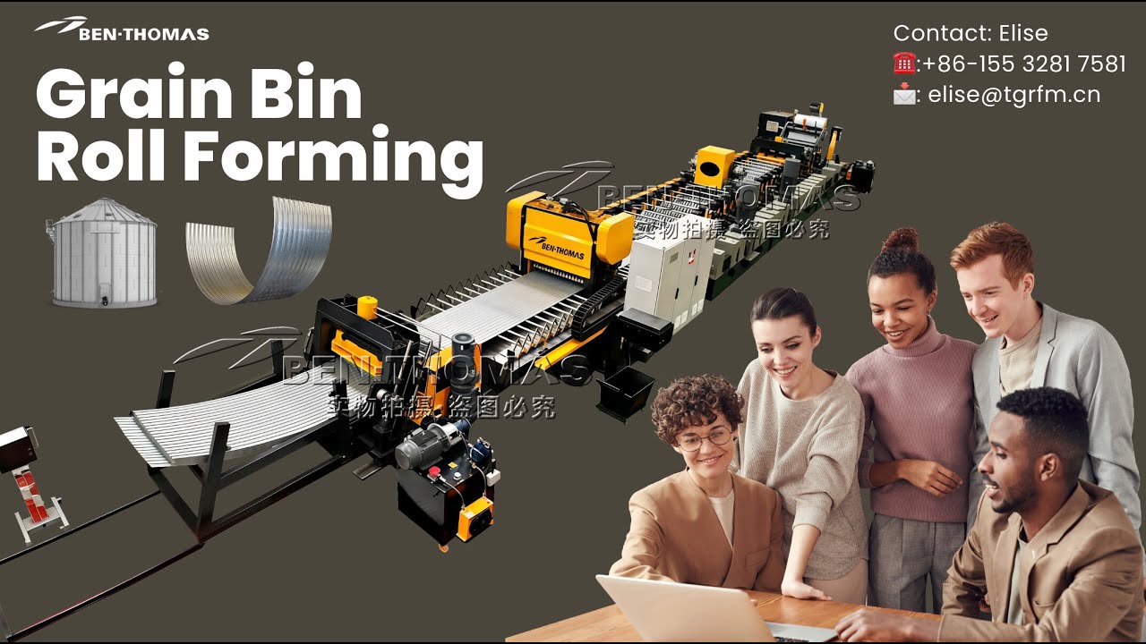 Rollforming line for Wide corrugation bin silo / grain bin roll former / grain bin roll forming