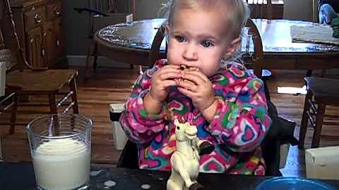 Paige Sadie Larson eating cookies