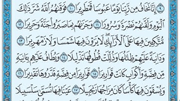 سورة الانسان / فضيلة الشيخ صلاح البدير