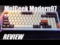 Review melgeek modern 97  cool retro design wireless mechanical keyboard