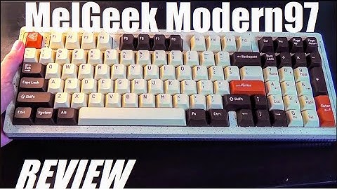 REVIEW: MelGeek Modern 97 - Cool Retro Design Wireless Mechanical Keyboard!
