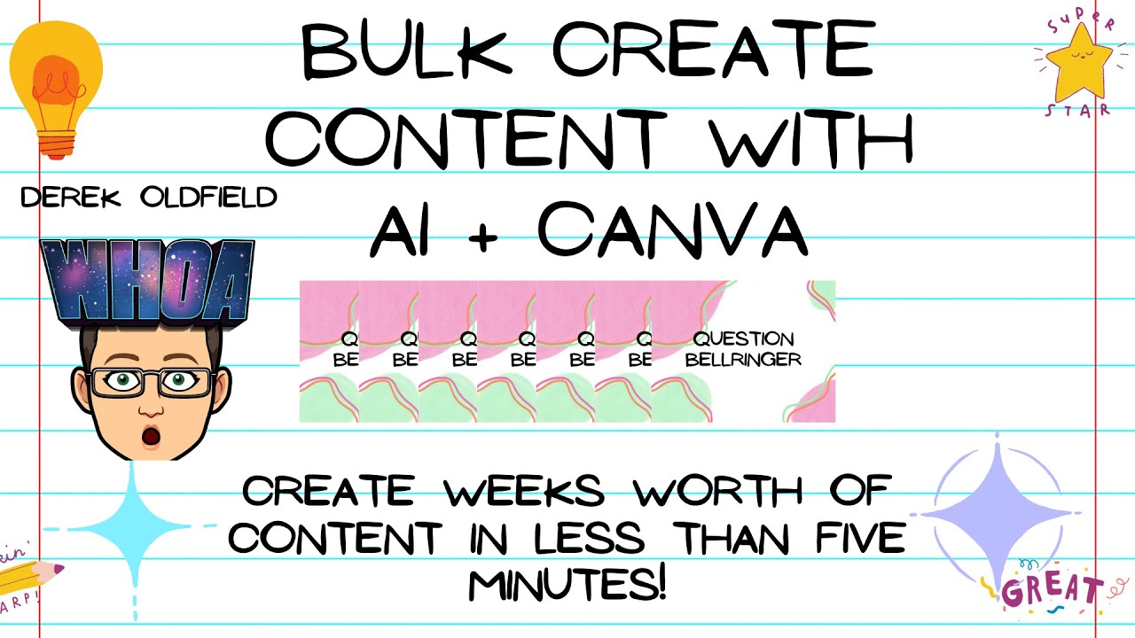 Bulk Create Content with Ai and Canva | Save Time! - YouTube