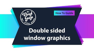 Double sided window graphics