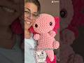 Crochet Axolotl Gift 💝 #crochet #axolotl #handmadewithlove