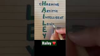Meaning of the name HAILEY #meaning #name #hailey Meaning of the name HAILEY #meaning #name #hailey