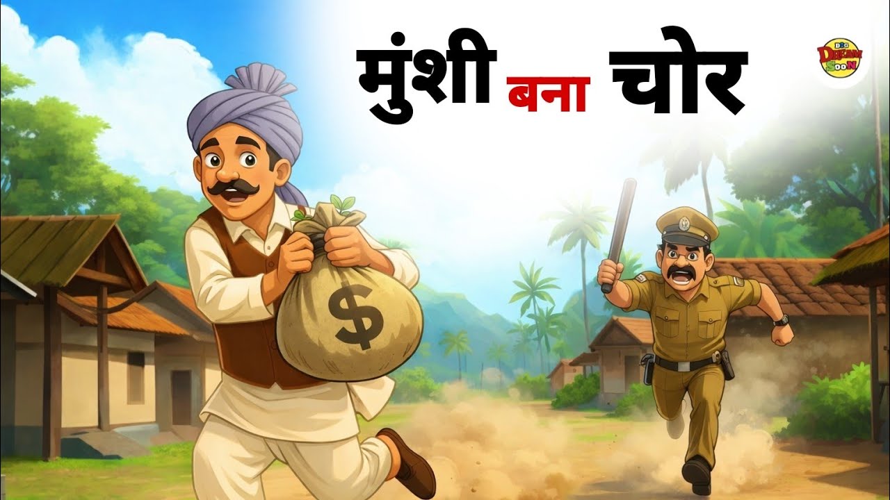 मुंशी बना चोर || MUNSHI BANA CHOR || Hindi Kahani || Hindi Story || MUNSHI CHOR || Cartoon story 