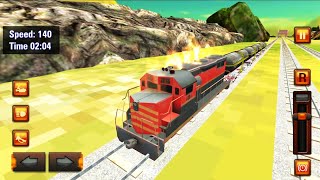 Oil Tanker Train Truck Hit Steam Engine - Train Oil Transporter Drive - Android Gameplay #5