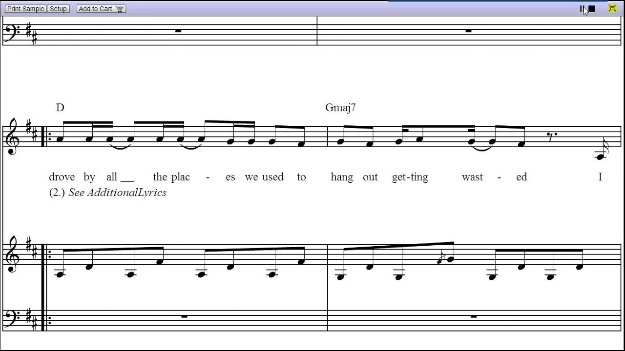 playthe song youtube gaming bloodstream stateless piano sheet music