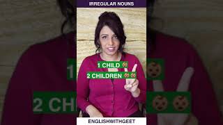 #Shorts - Irregular Plural Nouns in English | English Speaking Practice | English With Geet