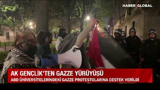 AK Gençlik'ten Gazze Yürüyüşü! İsrail Böyle Lanetlendi! Resimi