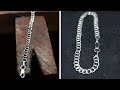 MAKING A SOLID SILVER CURB CHAIN BRACELET