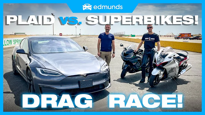 Drag Race! Tesla Model S Plaid vs. Suzuki Hayabusa...