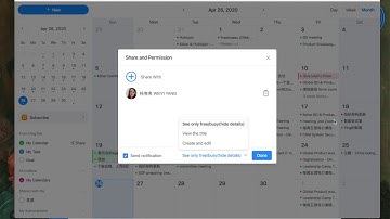 Share Calendar in DingTalk