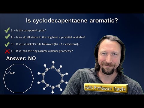 Video: Kodėl ciklodekapentaenas nėra aromatingas?