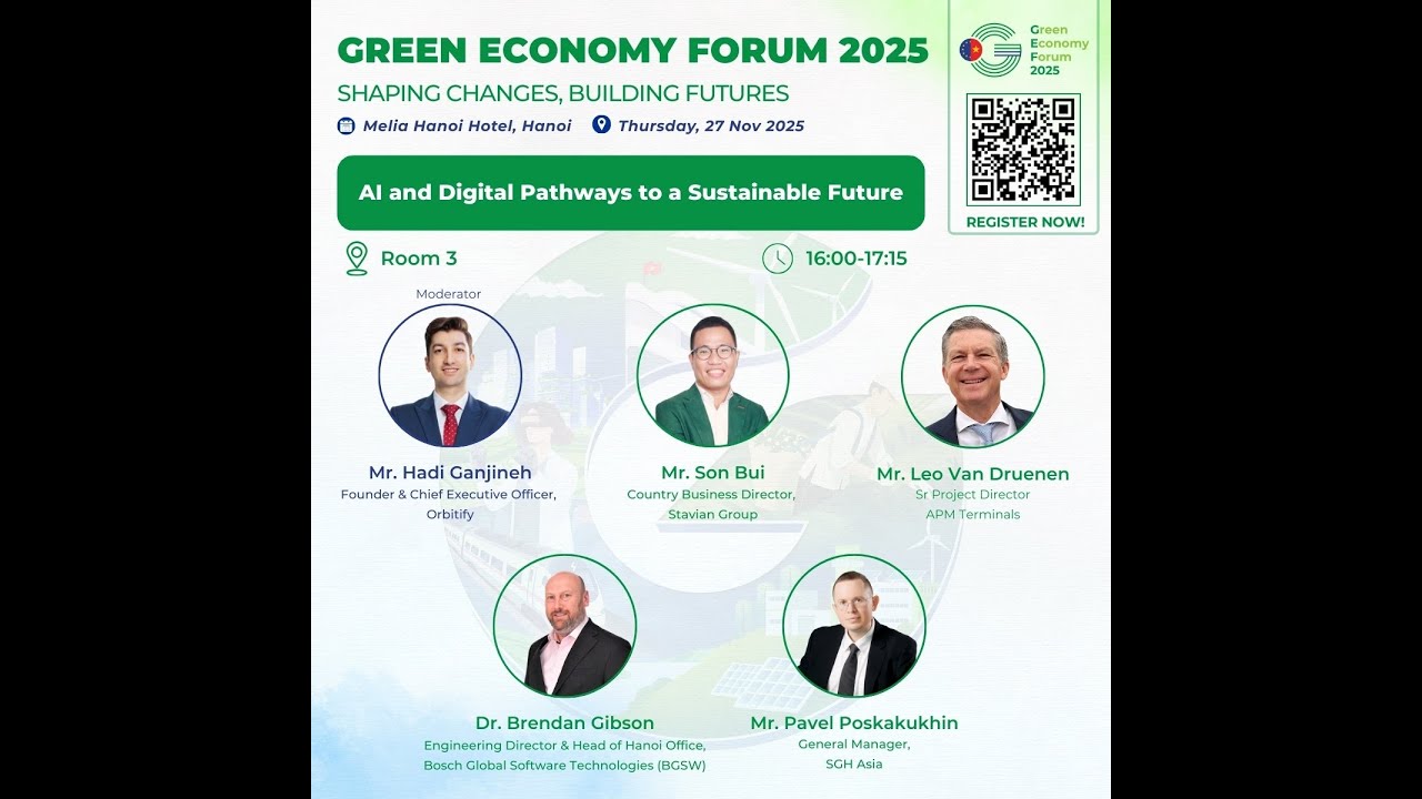 AI & Digital Pathways to a Sustainable Future | Green Economy Forum ...