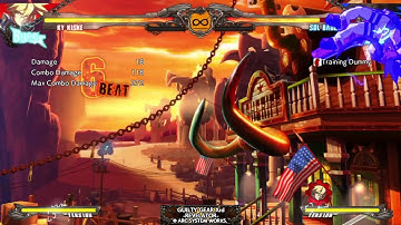 Guilty Gear Xrd -Revelator- : Ky Kiske Side Dust Basic VT Loop 152 DMG