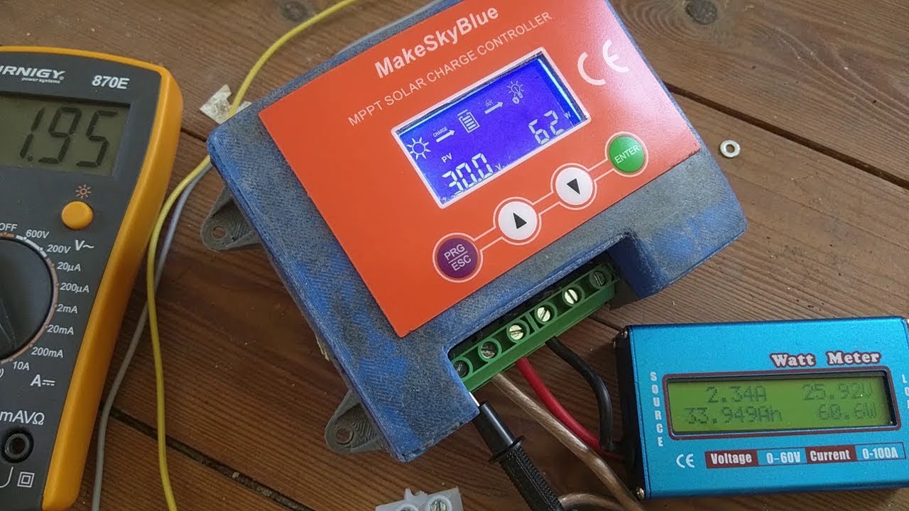 test 20A mppt solar charger not really working (MakeSkyBlue) YouTube