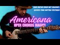 Open chord tricks americana chord study guitar lesson elevate basic chords to fancy new levels