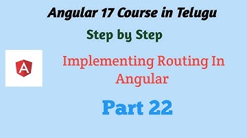 Implementing Routing in Angular 17