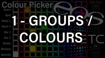 Groups + Colour Palettes | Busking Color Picker ETC Eos Tutorial P1