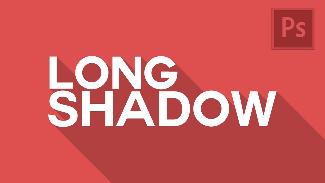 How To Create A Long Drop Shadow Effect In Photoshop! - YouTube