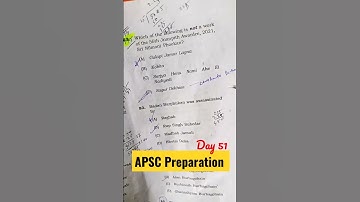 APSC General Knowledge #Day51