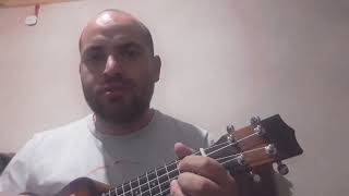 Video thumbnail of "Los pollitos dicen - versión con ukelele"