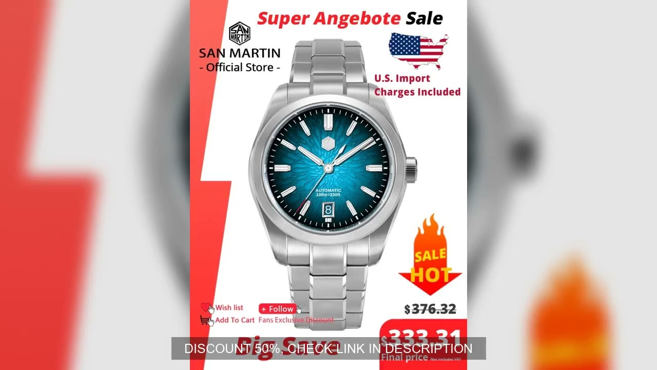 San Martin 39mm SN0144 "JianZhan" Gada Watch Miyota 9015 Original Design Chinese Style Dress Men Aut