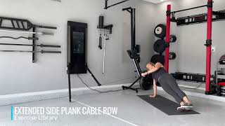 Extended Side Plank Cable Row