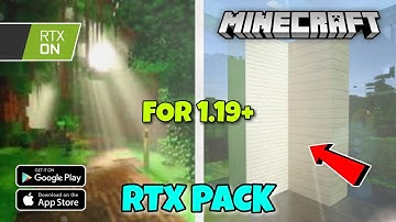 ULTRA REALISTIC RTX PACK FOR MCPE 1.19+ | REALISTIC RTX SHADERS PACK FOR MCPE | (HINDI)