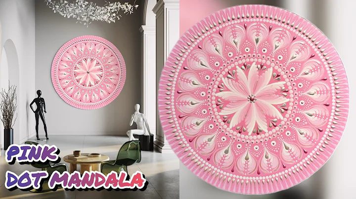 MIND-BLOWING Pink Dot Mandala Art tutorial step by step