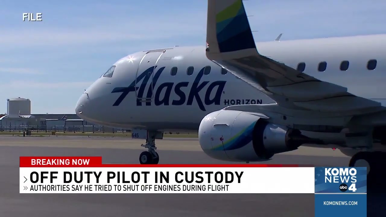 Off-duty Alaska pilot 'tried to shut the engines down' on flight from Everett