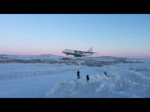 Antonov An-124 Landing at Iqaluit