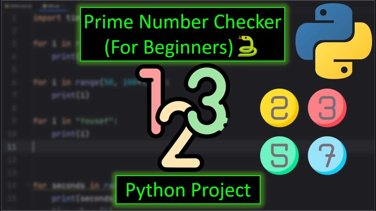 Python Prime Number Checker Project (For Beginners)🐍 - YouTube