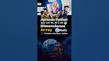 Matrices en Programación, Que son dimensiones en un array de Numpy