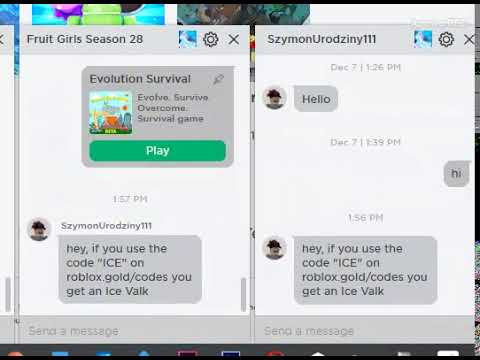 The Ice Code Hacker Is Back More Like Scammer Szy Change Your Pass Youtube - ice valk roblox id