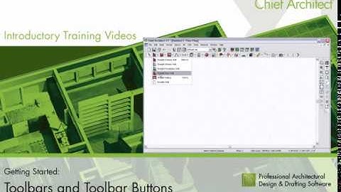 Chief Architect X5 training Videos (Toolbars and Toolbars Button)