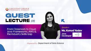 Guest Lecture on “From Classroom to Cloud: Java Frameworks, AWS & the Industry Skills Gap”