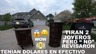 😱 2 JOYEROS CON DINERO 😱/ LO QUE TIRAN EN USA LOS MILLONARIOS / YARD SALE/ VENTA DE GARAGE EN USA