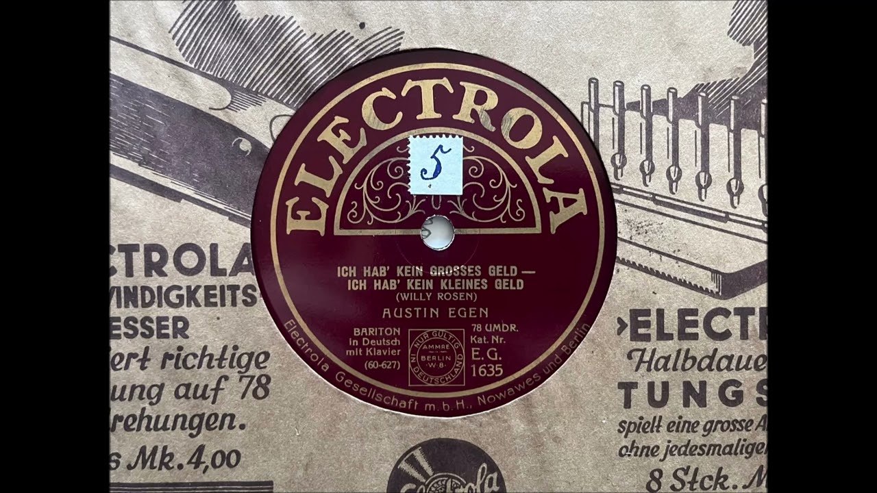 ICH HAB KEIN GROßES GELD - ICH HAB KEIN KLEINES GELD - AUSTIN EGEN