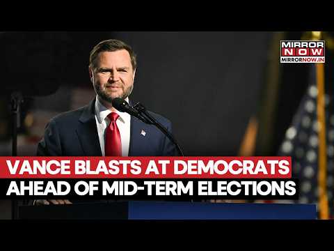 US Vice President JD Vance Blasts At Opposing Democrats During Rally In Iowa Before Mid-Term Polls